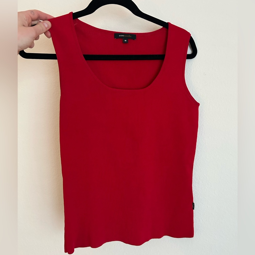 Women's Red Sleeveless Top - BCBG